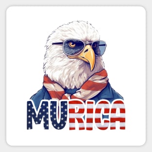 MURICA - Bald eagle number eight Magnet